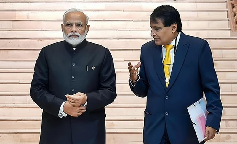 Suresh Prabhu with Modi ji 2