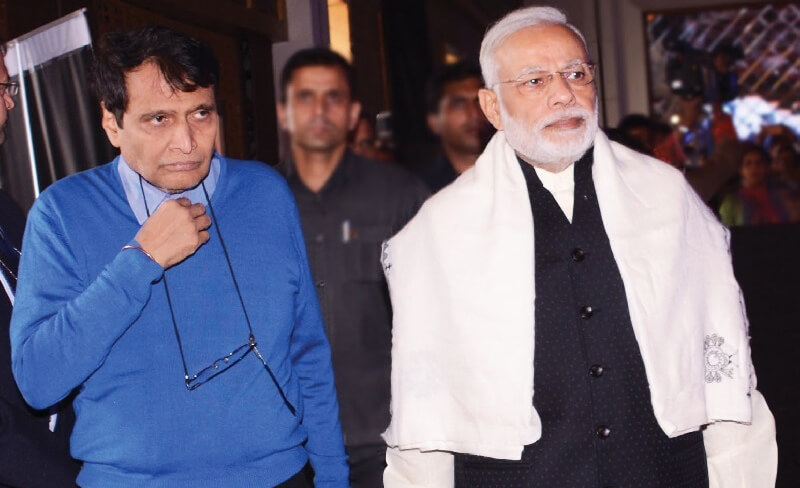 Suresh Prabhu with Modi ji